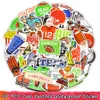 50 PCS Cool Football Waterproof Sticker GAME DAY Football Theme Party Stickers Gift DIY Water Bottl Laptop Suitcase Guitar Stickers Decals