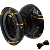 Magicyoyo N11 Alloy Aluminum Professional Yoyo Unresponsive Yoyo Ball Black Golden Bag Glove 5 Strings T2001169320589