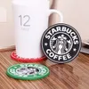 20pcs Silicone Coasters Starbucks Tapis de bonnet Café Café Coaster 85 * 85 * 3mm ANTICKID COASTERS; Starbucks Cups Pads en ventes