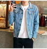 Nouveaux hommes jeans veste hommes bombardiers vestes hommes hip hop homme vintage denim veste manteau streetwear chaqueta hombre m-4xl 201120