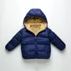 COOTELILI Polaire Parkas d'hiver Vestes pour enfants pour filles garçons chauds épais velours manteau pour enfants vêtements de bébé pardessus pour bébé LJ201017