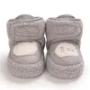 0- Yenidoğan Bebek Ayakkabıları Erkek Kız Toddler İlk Walkers Patik Pamuk Konfor Yumuşak Kaymaz Sıcak Bebek Beşik Ayakkabı LJ201104