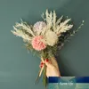 NUOVI fiori artificiali bianchi di alta qualità dente di leone di seta plastica eucalipto ibrido bouquet decorazione della casa di nozze fiore finto