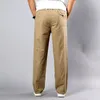 Summer Men's Khaki Pants Large Size Straight Fit Big Sizes 5XL Side Pockets Wide Leg Cotton Black Cargo Pants Work Trousers Male 210518