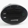 B6 Auto Charger Bluetooth FM-zender 2.1A Dual USB CARS MP3-speler Ondersteuning TF-kaart Handsfree-opladers met MIC