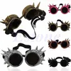 Vintage rétro victorien gothique Cosplay Rivet Steampunk lunettes lunettes de soudage Punk 5 couleurs WY27031178o