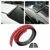 Uniwersalny 5FT Fibre Carbon PU Car Tylne Dach Bagażnik Spoiler Wing Lip Naklejki