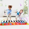 Storstor Musikmatta Baby Spela Piano Mat Keyboard Toy Music Instrument Game Carpet Educational Leksaker för Kid Presenter LJ201124