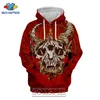 SONSPEE 3D Print Satan Hoodie Männer Frauen Lässige Dämon Mantel Street Hip Hop Pullover Tops Tod Böse Satanic Sweatshirt 201020