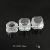 3Gダイヤモンドの空の緩い粉の箱の透明なプラスチック化粧品アイシャドウクリームバイアルのミニ口紅容器かわいいサンプルジャー