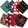 25 * 25 cm / stuks Kerst Santa Claus Gedrukt katoen naaiende stof voor patchwork handwerken DIY handgemaakte materiaal kerstversiering