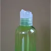Пустой 100мл Пластиковые Cosmetic Крем Контейнер Зеленый Синий Коричневый бутылки Нажмите Флип крышки бутылки для лица Тонеры Упаковка Бесплатная доставка