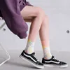 Socken Strumpfwaren PEONFLY Kreative Harajuku Lustige Frauen Neuheit Diamant Papier Flugzeug Druck Kawaii Warme Meias Femme Sokken