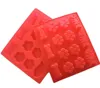 Food Grade Ice Cube Trays Cooler Puppy Paw Bone Rocket Cake Pan Silicone Treats Biscuit Bakvorm Mold Cookie Cutter Rode SN2214