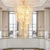 100% Copper Chandelier LED Modern Tree Branches Chandeliers Lights Fixture Hotel Hall Parlor Living Room Villa Stairway Home Indoor Lighting