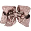 Girl Pure Color Side Clip Fashion Hair Accessories Children Sequins Big Bow Hairpin 29 Colors 8 Inches Hot Sale 4 15zm J2
