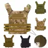 Jaktjackor 600D Kamouflage Taktisk Väst Molle Plate Carrier Magazine Paintball CS Outdoor Protective Lättviktsgrossist1