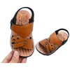 Sommer Kinder Sandalen für Jungen Mädchen Kinder Casual Outdoor Weiche Rutschfeste Leder Hausschuhe Schuh Student Flache Strand Schuhe F0073 220225