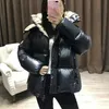 green puffer coat womens