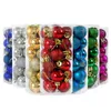 24pc1 conjunto ornamento árvore de natal decorações bola de natal vermelho ouro prata rosa azul pendurado decoração de festa em casa 30mm7034385