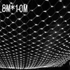 8MX10M 2600 LED 220V Super Bright Net Mesh String Light Xmas 크리스마스 가벼운 새해 정원 잔디밭 웨딩 조명 201203