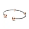 Gioielli da donna Fit Pandora Charms Bead 925 Silver Love Bracciale Rose Gold Moments Snake Safety Slide Bracciali Perline Catena di gioielli Charm Perline