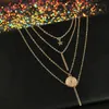 Neue Vintage Silber Gold Multi Layer Kette Halsketten Für Frauen Sommer Strand Böhmischen Bar Geometrische Anhänger Halskette