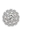 50 Pièces Embellissements de Strass Flatback Argent Strass Bijoux Fleur Cristal Bouton Accessoire pour la Fabrication de Bijoux à Faire Soi-Même Mariage