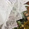 Gordijn Gordijnen Romatic White Lace Tule voor Woonkamer Slaapkamer Voile Sheer Venster Scherm Keuken Blinds JK239Z