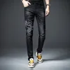Вышивка мужчина джинсы фантастические узоры качественные бренд Slim Elastic Commory Hiphop Bants несколько стилей брюки 201128