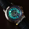 2 Style Super Complex 6102P-001 Miyota 8215 Automatic Mens Watch Starry Sky Galaxy Blue Dial 6102 6104 Steel Case Leather Strap Watches Hello_Watch HWPP G33B (1)