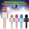 WS 858 Cep Telefonu Karaoke Mikrofon Ses Hazinesi Canlı Bluetooth Kablosuz Kondenser Mikrofon Perakende Kutusu