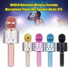 WS 858 Mobile Phone Karaoke Microphone Audio Treasure Live Bluetooth Wireless Condenser Microphone With Retail Box