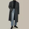 Tothe costume long col manteau qiu dong la version coréenne 2020 lâche double boutonnage manteau qualité chiffon dust1