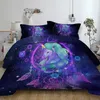 DreamCatcher Duvet Cover Set Galaxy Kołdra Pokrywa Czeski Mandala Bedclothes 3-częściowy Mgławica Miękka Miękka Pościel Home Textiles LJ201015