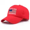 DHL NEW!!! Let's Go Brandon Cotton Print Baseball Cap Personalized American Flag Cap Outdoor Sun Hat RRE12597