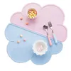 Siliconen Mooie wolkvormige baby warmte-geïsoleerde servies Cup mat placemat keukengerei tafel decoratie pads 48 * 27cm