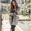 Örme Cepler Püskül Uzun Hırka Vintage Kazak Sonbahar Kış 2018 Uzun Kollu Etnik Ceket Kadın Gevşek Kazak Giyim T190610