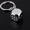 Gratis DHL Hot Keychains Super Deal New Creative Key Chain Metal Genuine Personlighet Dice Alloy Keychain för bilnyckel Ring Trinket EEF4239