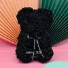Ny Alla hjärtans daggåva Pe Rose Bear Leksaker med presentförpackning Fylld full av kärlek Romantiska Teddybjörnar Doll Söt flickvän Barn närvarande