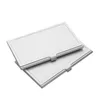 Sublimation Business Card Case Cartes d'identité Stockage Boîte en métal Transfert thermique Blanc Coffrets cadeaux personnalisés Seaway RRA12046