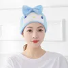Fashion Women Flannel Bow Hair Band Cartoon Cat Turban Wash Face Makeup Soft Headbands Head Wraps Hair Accessories
