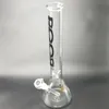 18 Inch Glass Bong Beaker Hookahs Smoking Pipe Big and Thickness Straight Glass Tube for Tobacco