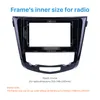 UV Black 10.1 inch Frame for 2014 NISSAN QashQai X-TRAIL AUTO A/C Audio Dash Trim Fascia Panel Kit