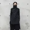 [EAM] 2021 nouvelle mode hiver Stand plomb irrégulier Long Type coton rembourré vêtements manteau ample solide noir veste femme YA771 210203