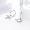 Hoop & Huggie Tiny Trendy Zircon Cute Plane Earrings Small CZ Crystal For Women Fashion Jewelry 20211