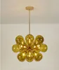 Lámpara de araña de cristal moderna, lámpara colgante Led para sala de estar, decoración para Loft, dormitorio, comedor, 85-265V