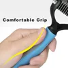 Pet Dog Grooming Tool 2 Sided Undercoat Rake for Cats Dogs Brush - Safe Dematting Comb for Easy Mats Tangles Temoving (stor storlek)