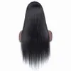 Straight U Part Wig Human Hair Wigs 150% Densitet Brasiliansk Virgin Hair Natural Color Upart Paryk för Svarta Kvinnor Mänskligt Hår