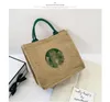 Starbucks Cups Canvas sacolas organizador portátil escritório trabalho almoço caixa cosméticos bolsas designer bolsa de desenhador feminino bolsas senhora saco de compras